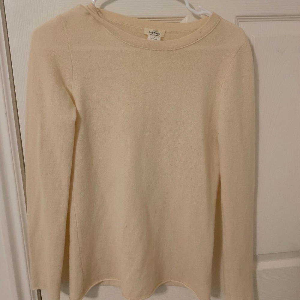 Jcrew Cashmere Gusto sweater.